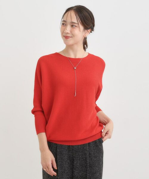 SHOO・LA・RUE / シューラルー ニット・セーター | 【洗える/毛玉になりにくい/UV】 ガータードルマン 7分袖ニット | 詳細17