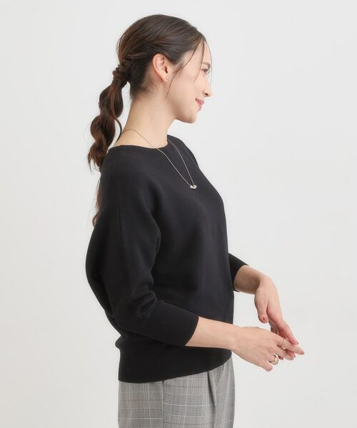 SHOO・LA・RUE / シューラルー ニット・セーター | 【洗える/毛玉になりにくい/UV】 ガータードルマン 7分袖ニット | 詳細2