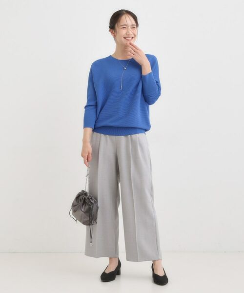 SHOO・LA・RUE / シューラルー ニット・セーター | 【洗える/毛玉になりにくい/UV】 ガータードルマン 7分袖ニット | 詳細23