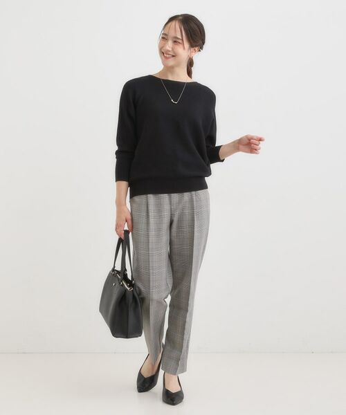 SHOO・LA・RUE / シューラルー ニット・セーター | 【洗える/毛玉になりにくい/UV】 ガータードルマン 7分袖ニット | 詳細3