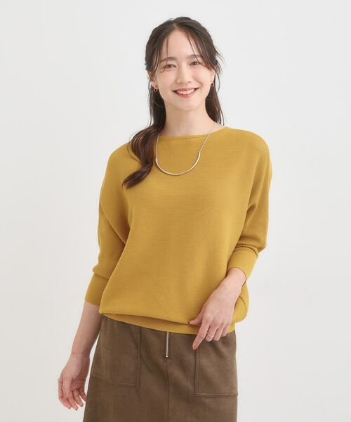 SHOO・LA・RUE / シューラルー ニット・セーター | 【洗える/毛玉になりにくい/UV】 ガータードルマン 7分袖ニット | 詳細5