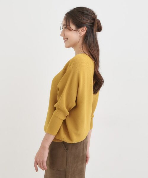 SHOO・LA・RUE / シューラルー ニット・セーター | 【洗える/毛玉になりにくい/UV】 ガータードルマン 7分袖ニット | 詳細6