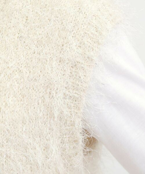 SHOO・LA・RUE / シューラルー ニット・セーター | 【2点セット/S-LL】大人のフェミニンカジュアルに ラメシャギーニットベスト+ロンT | 詳細12