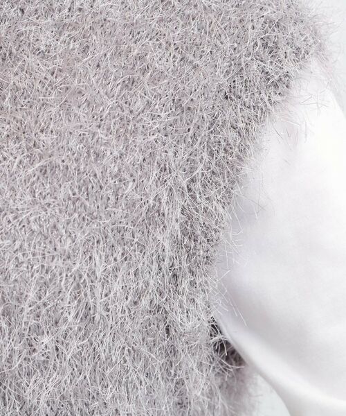 SHOO・LA・RUE / シューラルー ニット・セーター | 【2点セット/S-LL】大人のフェミニンカジュアルに ラメシャギーニットベスト+ロンT | 詳細4