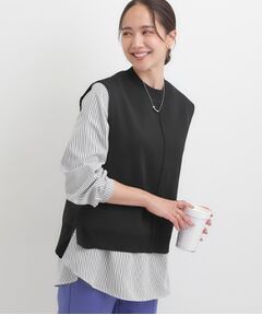 SHOO・LA・RUE / シューラルー ニット・セーター | 【S-LL/2点セット】着回し自在 ニットベスト＋フレアブラウス