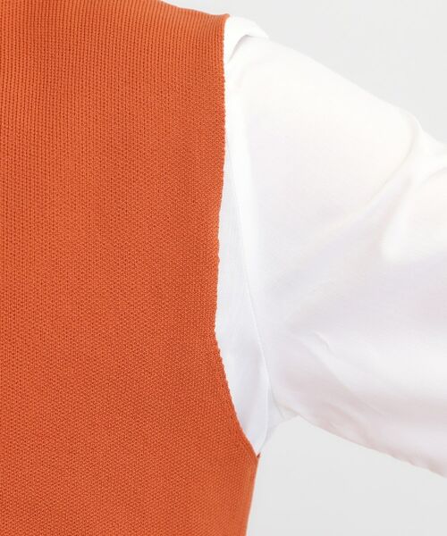 SHOO・LA・RUE / シューラルー ニット・セーター | 【S-LL/2点セット】着回し自在 ニットベスト＋フレアブラウス | 詳細20