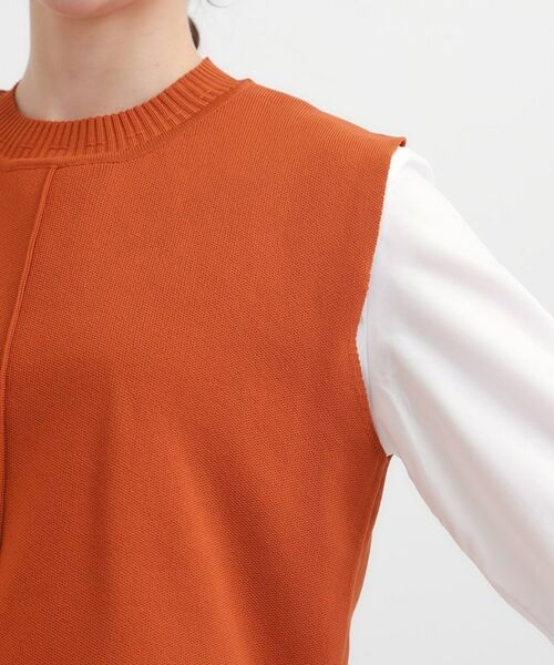 SHOO・LA・RUE / シューラルー ニット・セーター | 【S-LL/2点セット】着回し自在 ニットベスト＋フレアブラウス | 詳細25