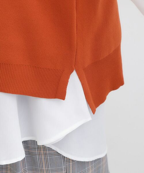 SHOO・LA・RUE / シューラルー ニット・セーター | 【S-LL/2点セット】着回し自在 ニットベスト＋フレアブラウス | 詳細26