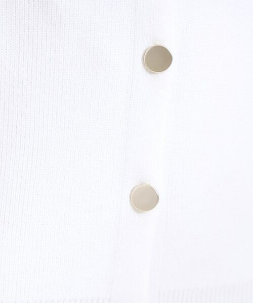 SHOO・LA・RUE / シューラルー ベスト | 【S-LL】ゴールドボタンが上品 大人のニットベスト | 詳細4