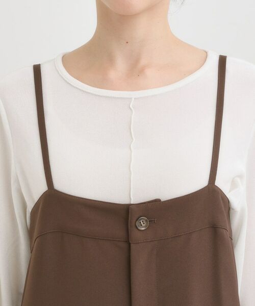 SHOO・LA・RUE / シューラルー サロペット・オールインワン | 【S-LL】大人カジュアルに ベアトップ風 キャミサロペット | 詳細12