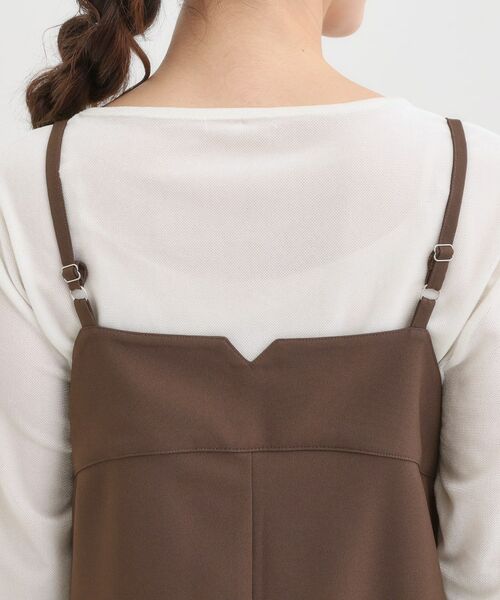 SHOO・LA・RUE / シューラルー サロペット・オールインワン | 【S-LL】大人カジュアルに ベアトップ風 キャミサロペット | 詳細13