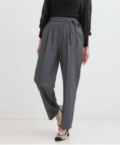 SHOO・LA・RUE / シューラルー パンツ | 【S-LL】ウエストリボンがアクセント ゆったりテーパードパンツ