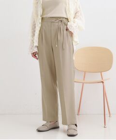 SHOO・LA・RUE / シューラルー パンツ | 【S-LL】ウエストリボンがアクセント ゆったりテーパードパンツ
