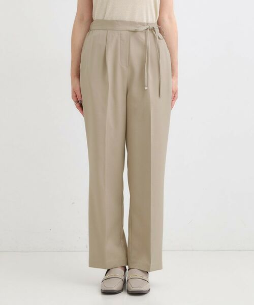 SHOO・LA・RUE / シューラルー パンツ | 【S-LL】ウエストリボンがアクセント ゆったりテーパードパンツ | 詳細13