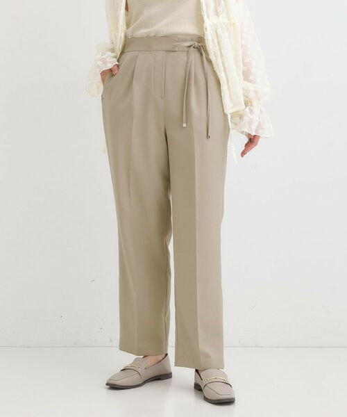SHOO・LA・RUE / シューラルー パンツ | 【S-LL】ウエストリボンがアクセント ゆったりテーパードパンツ | 詳細9