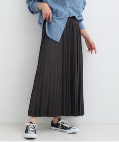 SHOO・LA・RUE / シューラルー ロング・マキシ丈スカート | 【着丈選べる】きれいめにもカジュアルにも レザー調プリーツスカート