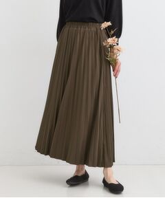 SHOO・LA・RUE / シューラルー ロング・マキシ丈スカート | 【着丈選べる】きれいめにもカジュアルにも レザー調プリーツスカート