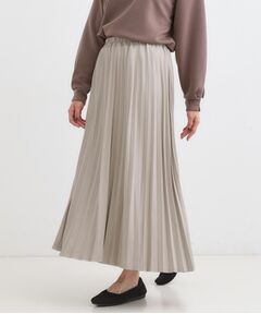 SHOO・LA・RUE / シューラルー ロング・マキシ丈スカート | 【着丈選べる】きれいめにもカジュアルにも レザー調プリーツスカート