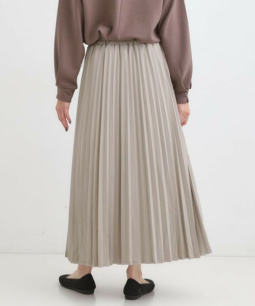 SHOO・LA・RUE / シューラルー ロング・マキシ丈スカート | 【着丈選べる】きれいめにもカジュアルにも レザー調プリーツスカート | 詳細16