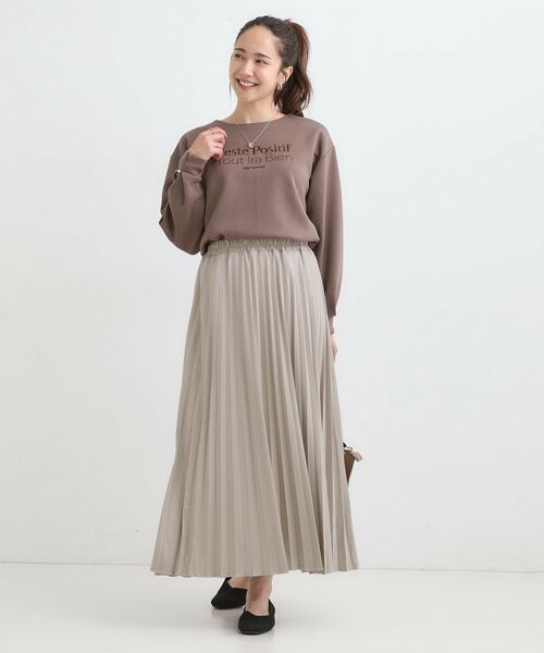 SHOO・LA・RUE / シューラルー ロング・マキシ丈スカート | 【着丈選べる】きれいめにもカジュアルにも レザー調プリーツスカート | 詳細17