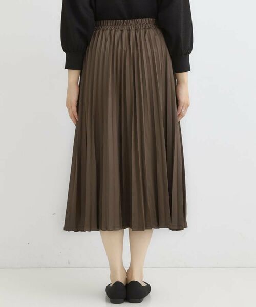 SHOO・LA・RUE / シューラルー ロング・マキシ丈スカート | 【着丈選べる】きれいめにもカジュアルにも レザー調プリーツスカート | 詳細27