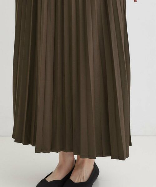 SHOO・LA・RUE / シューラルー ロング・マキシ丈スカート | 【着丈選べる】きれいめにもカジュアルにも レザー調プリーツスカート | 詳細29