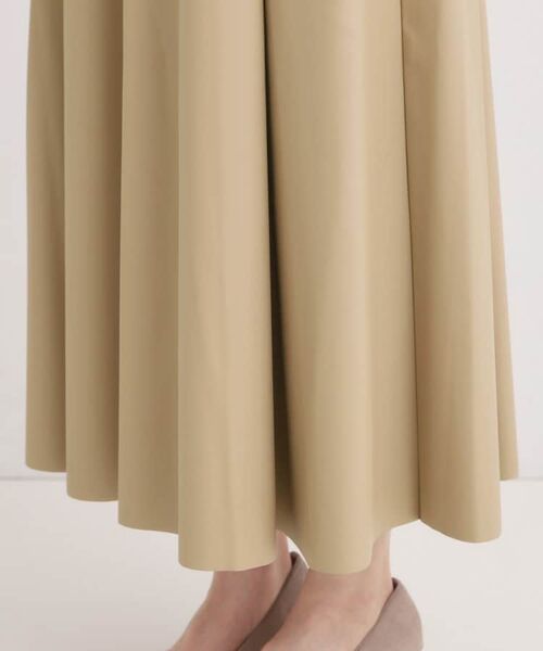 SHOO・LA・RUE / シューラルー ロング・マキシ丈スカート | 【S-LL】大人の抜け感 合皮フレアスカート | 詳細14