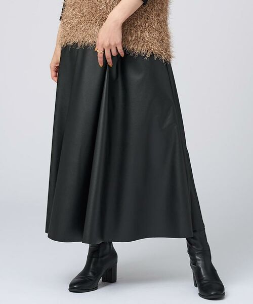 SHOO・LA・RUE / シューラルー ロング・マキシ丈スカート | 【S-LL】大人の抜け感 合皮フレアスカート | 詳細15