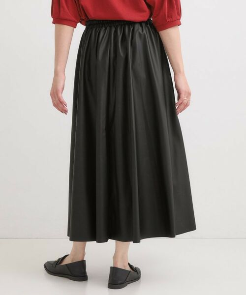 SHOO・LA・RUE / シューラルー ロング・マキシ丈スカート | 【S-LL】大人の抜け感 合皮フレアスカート | 詳細2