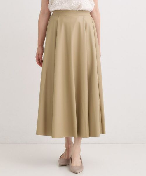 SHOO・LA・RUE / シューラルー ロング・マキシ丈スカート | 【S-LL】大人の抜け感 合皮フレアスカート | 詳細5