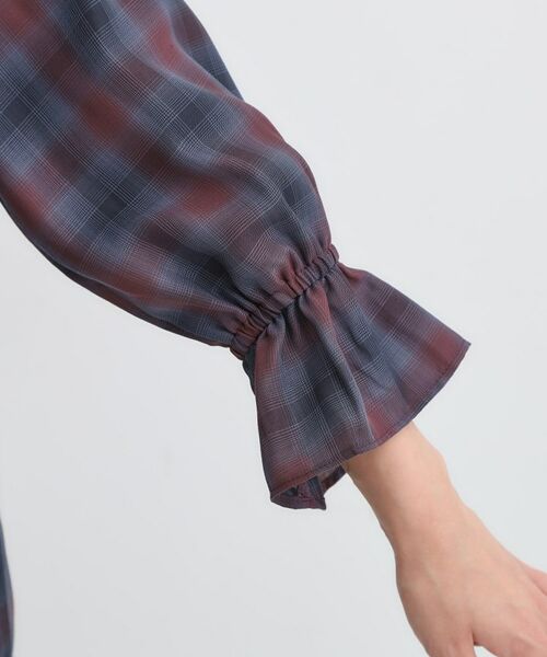 SHOO・LA・RUE / シューラルー シャツ・ブラウス | 【S-LL】きれいめカジュアルに チェック柄フリルブラウス | 詳細18