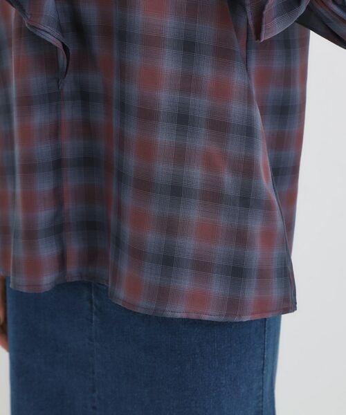 SHOO・LA・RUE / シューラルー シャツ・ブラウス | 【S-LL】きれいめカジュアルに チェック柄フリルブラウス | 詳細19