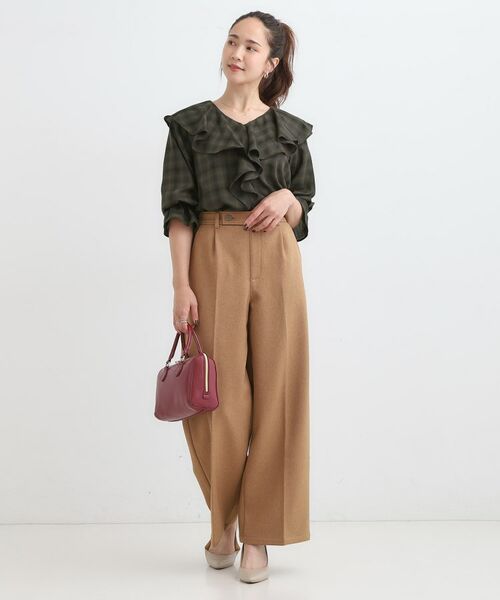 SHOO・LA・RUE / シューラルー シャツ・ブラウス | 【S-LL】きれいめカジュアルに チェック柄フリルブラウス | 詳細7