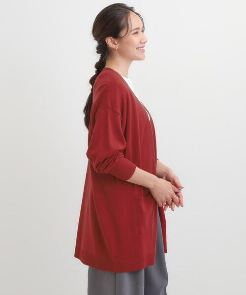 SHOO・LA・RUE / シューラルー カーディガン・ボレロ | 【洗える/体型カバー】もちもちタッチが心地よい トッパーカーディガン | 詳細10