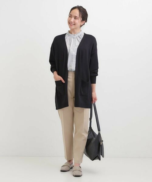 SHOO・LA・RUE / シューラルー カーディガン・ボレロ | 【洗える/体型カバー】もちもちタッチが心地よい トッパーカーディガン | 詳細7