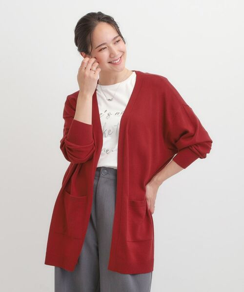 SHOO・LA・RUE / シューラルー カーディガン・ボレロ | 【洗える/体型カバー】もちもちタッチが心地よい トッパーカーディガン | 詳細9