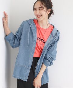 SHOO・LA・RUE / シューラルー Gジャン・デニムジャケット | 【S-LL】こなれ感ある着こなしに デニムフーディーブルゾン