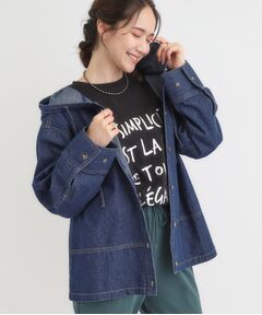 SHOO・LA・RUE / シューラルー Gジャン・デニムジャケット | 【S-LL】こなれ感ある着こなしに デニムフーディーブルゾン