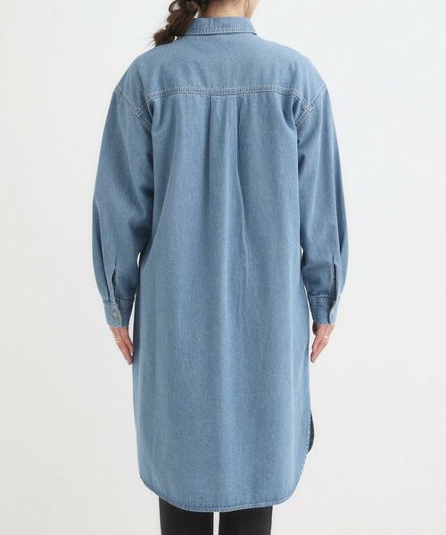 SHOO・LA・RUE / シューラルー ミニ丈・ひざ丈ワンピース | 【S-LL】ロングシーズン活躍 デニムシャツワンピース | 詳細15