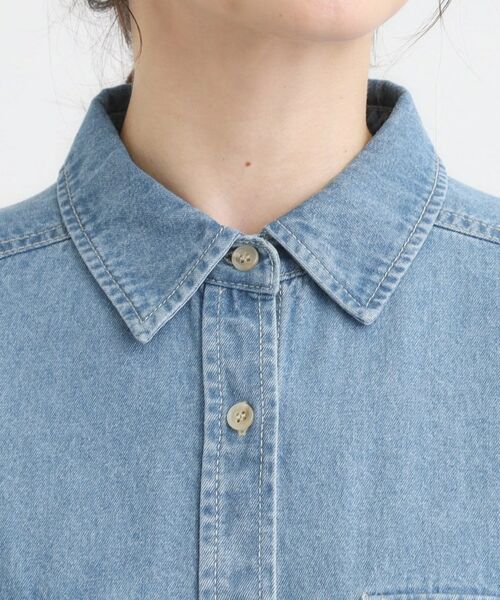 SHOO・LA・RUE / シューラルー ミニ丈・ひざ丈ワンピース | 【S-LL】ロングシーズン活躍 デニムシャツワンピース | 詳細16