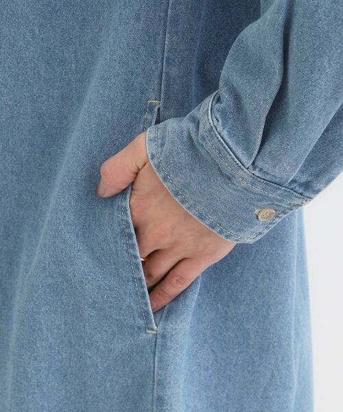SHOO・LA・RUE / シューラルー ミニ丈・ひざ丈ワンピース | 【S-LL】ロングシーズン活躍 デニムシャツワンピース | 詳細19
