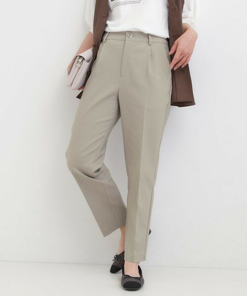 SHOO・LA・RUE / シューラルー パンツ | 【洗濯機可/S-3L/美脚シルエット】ソフトスティックパンツ(グレー(012))