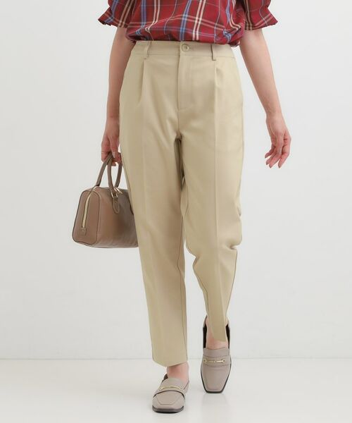 SHOO・LA・RUE / シューラルー パンツ | 【洗濯機可/S-3L/美脚シルエット】ソフトスティックパンツ(ベージュ(052))