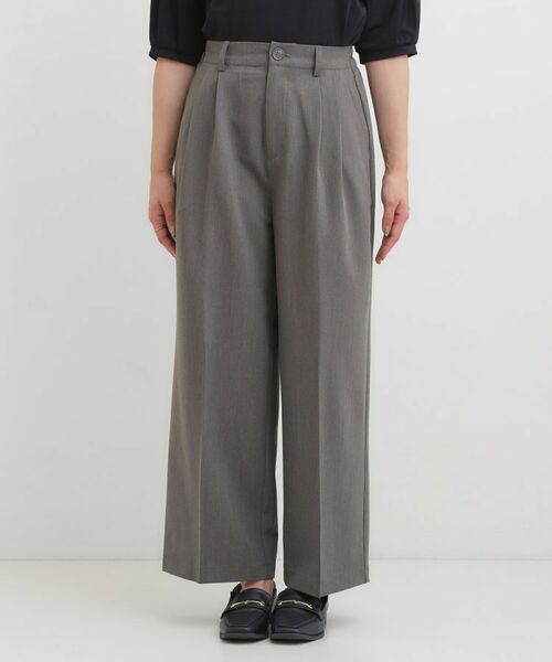 SHOO・LA・RUE / シューラルー パンツ | 【洗える/S-LL】すっきり上品きれい見え タックワイドパンツ | 詳細13