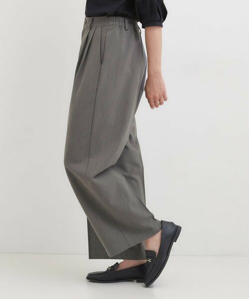 SHOO・LA・RUE / シューラルー パンツ | 【洗える/S-LL】すっきり上品きれい見え タックワイドパンツ | 詳細2
