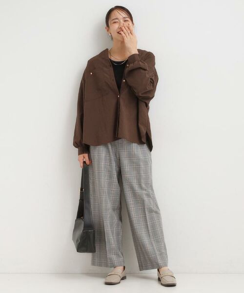 SHOO・LA・RUE / シューラルー パンツ | 【洗える/S-LL】すっきり上品きれい見え タックワイドパンツ | 詳細21