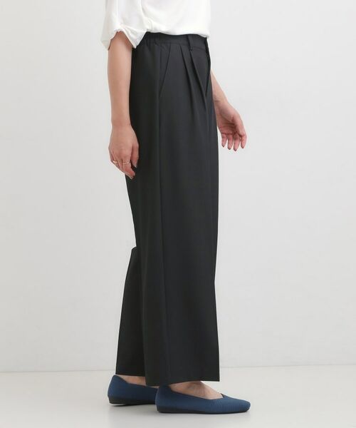 SHOO・LA・RUE / シューラルー パンツ | 【洗える/S-LL】すっきり上品きれい見え タックワイドパンツ | 詳細6
