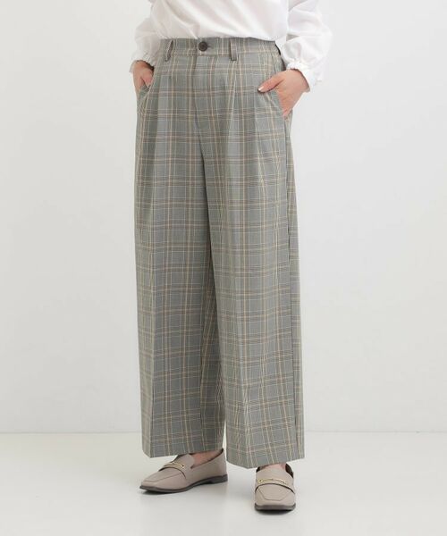 SHOO・LA・RUE / シューラルー パンツ | 【洗える/S-LL】すっきり上品きれい見え タックワイドパンツ | 詳細9