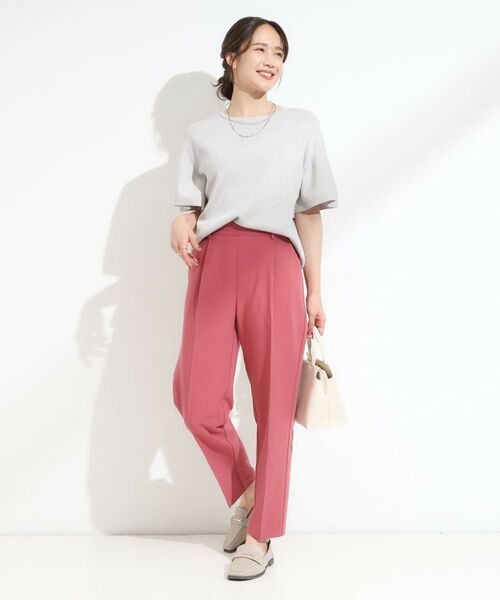 SHOO・LA・RUE / シューラルー パンツ | 【洗える/SS-LL/美脚シルエット】すっきりきれい見え テーパードパンツ | 詳細11