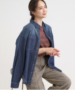 SHOO・LA・RUE / シューラルー シャツ・ブラウス | 【S-LL】大人のカジュアルコーデに こなれデニムシャツ